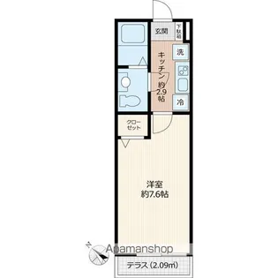 千葉県市川市湊【アパート】の間取り