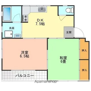 パークハイツ柏【101号室号室】の間取り