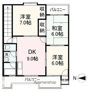 吉本マンション【1階】の間取り