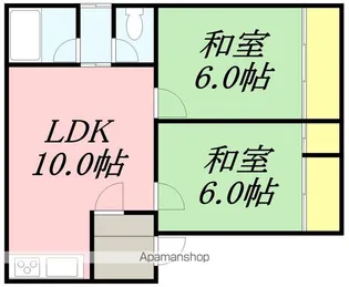 第2タジマハイツ【202号室】の間取り