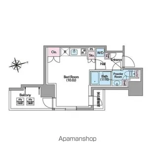 コンフォリア東新宿ステーションフロント【3階】の間取り