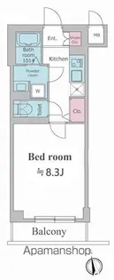 東京都中野区南台3丁目【マンション】の間取り