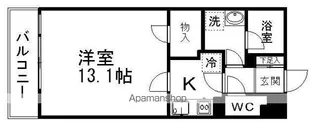 パティオ市名坂【1階】の間取り
