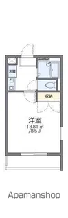 レオパレス二上【2階】の間取り