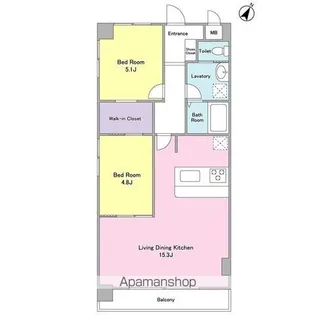 レジェンドスクエア横濱希望ヶ丘Ⅱ【1階】の間取り