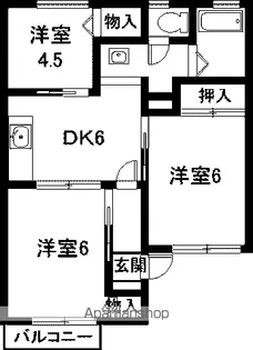 グリーンフィールド【1階】の間取り
