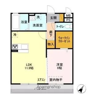 ガーデンヒルズ【3階】の間取り