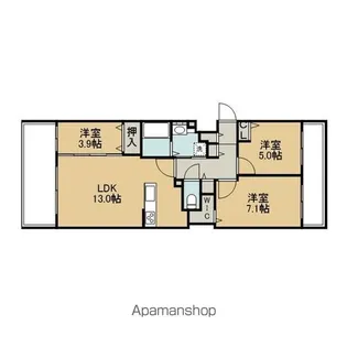 セントラルレジデンスポルトム【103号室】の間取り