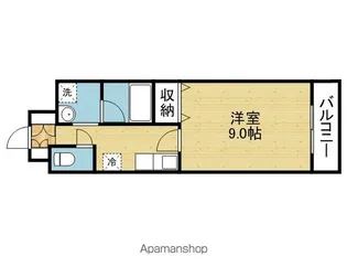 リバーライズ東小橋【506号室】の間取り