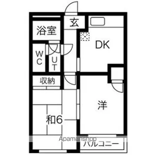 コーポラス市川【1階】の間取り