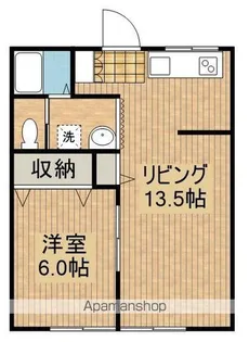 マガタコーポ草葉Ⅱ【101号室】の間取り