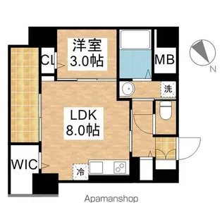ラ・フュンフ【4階】の間取り