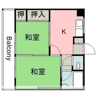 第二楠ビル【402号室】の間取り