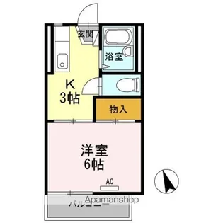 プルベニール・カレント【2階】の間取り