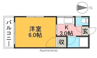 パークハイツ相模【2階】の間取り