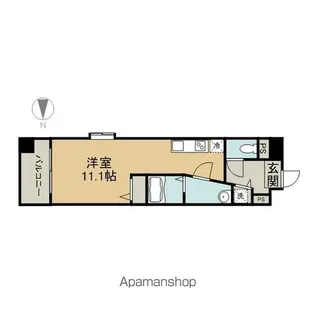名駅アイサンメゾン【3階】の間取り