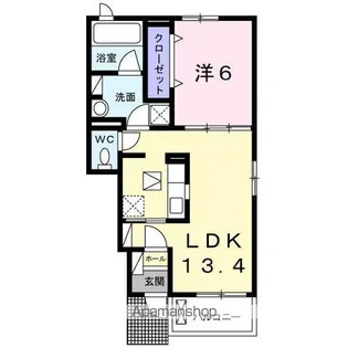香川県高松市屋島東町【アパート】の間取り