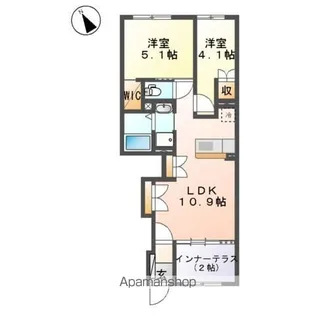 モルガンA【1階】の間取り