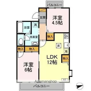 グランディール【1階】の間取り