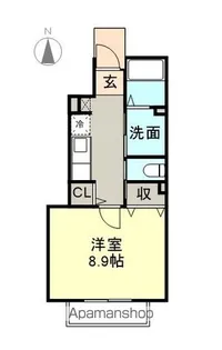 ブレイヴ ベイサイド【1階】の間取り