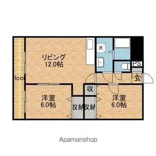 サンパークマンションⅠ【2階】の間取り