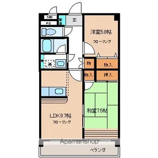 ハレアカラ【2階】の間取り