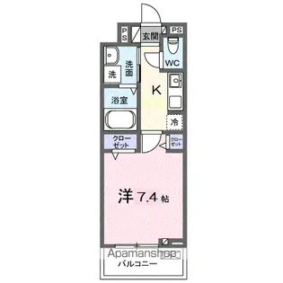 サニー・ブライト 大門【2階】の間取り