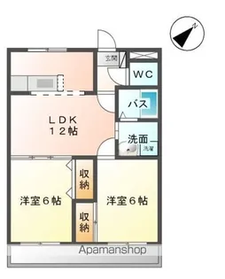 ベルメゾン高丘【3階】の間取り