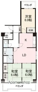 第一グリーンハイツ松縄【105号室】の間取り