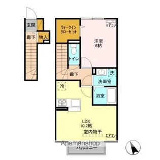 VILLA REN(ヴィラレン)【2階】の間取り