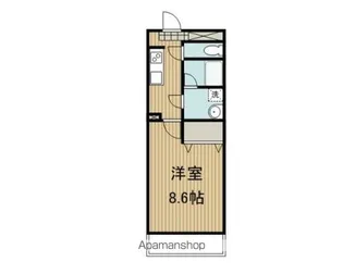 グランドゥール安宅【201号室】の間取り