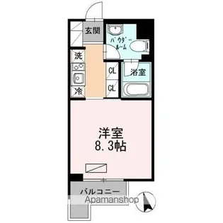 カスタリア大森Ⅲ【7階】の間取り