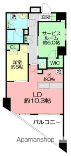 パレステージ藤沢シャインコート【10階】の間取り