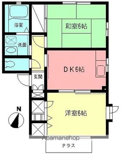 ネオフォンテーヌⅠ【1階】の間取り