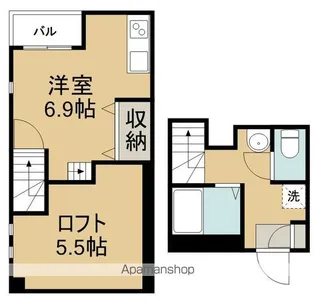 RIZEST陸前原ノ町【1階】の間取り