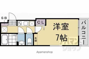 (仮称)太秦天神川学生マンション【403号室】の間取り