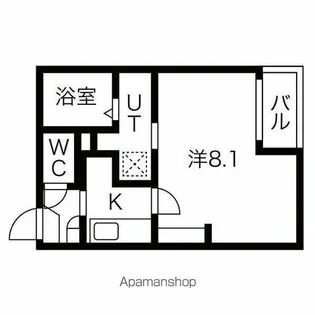 エル前之輪【2階】の間取り