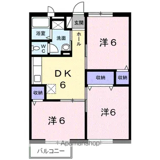 プレジール壱番館【2階】の間取り