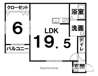 仮称)西18南28MS A棟【301号室】の間取り