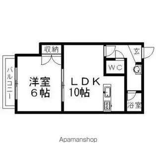 アメニティパーク文京台【301号室】の間取り