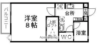 バーシティⅡ号館【203号室】の間取り