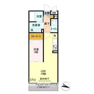 プロスパー八潮【3階】の間取り