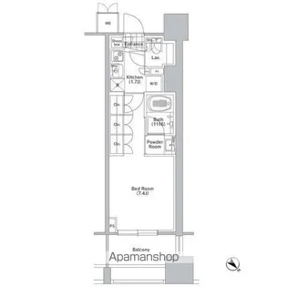 コンフォリア渋谷WEST【9階】の間取り