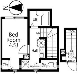 リブタス中野江原町【2階】の間取り