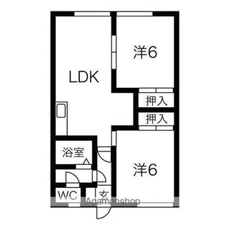 マルワハイツ【201号室】の間取り