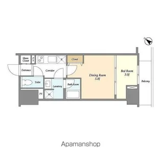 コンフォリア要町【9階】の間取り