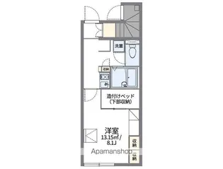 レオパレスPOLKA【1階】の間取り