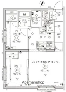 CREATIF池袋【4階】の間取り