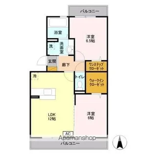 ボナール A【3階】の間取り