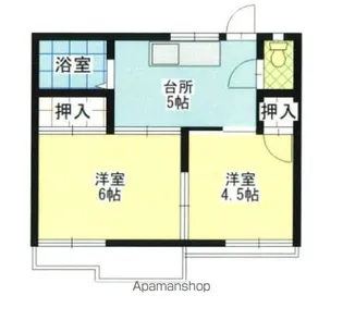 フォーブル下伊福【2階】の間取り